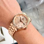 Đồng Hồ Nam Carnival Automatic 8239G-VV-V – Mặt Hồng Sang Trọng, Vỏ Dây Mạ Vàng, Size 38mm