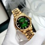 Đồng Hồ Nam Carnival 8239G-VV-XL – Rolex Style, Mặt Xanh, Dây Mạ Vàng, Automatic Japan