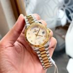 Đồng Hồ Carnival Automatic 8239G 18 Màu Nam Day-Date – Automatic Japan, Sapphire 38mm, Vỏ Thép, Mạ Vàng, Dây Thép, Demi