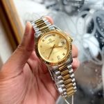 Đồng Hồ Carnival Automatic 8239G 18 Màu Nam Day-Date – Automatic Japan, Sapphire 38mm, Vỏ Thép, Mạ Vàng, Dây Thép, Demi