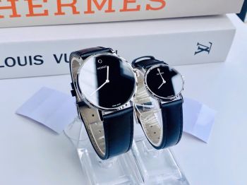 Đồng Hồ Đôi Movado Museum 0607589 & 0607598 – Biểu Tượng Tối Giản Dành Cho Các Cặp Đôi