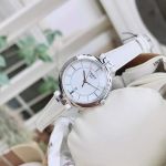 Đồng Hồ Nữ Tissot Flamingo T094.210.16.011.00 – 26mm, Mặt Trắng Thanh Lịch, Sapphire, Dây Da Trắng