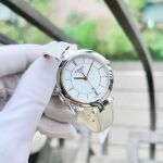 Đồng Hồ Nữ Tissot Flamingo T094.210.16.011.00 – 26mm, Mặt Trắng Thanh Lịch, Sapphire, Dây Da Trắng