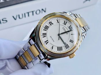 Đồng Hồ Citizen Arezzo AW1694-50A – Demi Vàng Trắng Sang Trọng, Eco-Drive, Sapphire 40mm