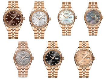 15+ Mẫu Đồng Hồ Carnival 8131G 40mm Automatic Japan – Bezel Khía, Đính Đá Swarovski, Đa Dạng Màu Sắc