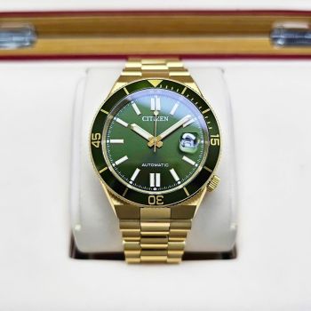 Đồng hồ Citizen Tsuyosa Shore NJ0232-53X 2026 – Bản nâng cấp đẳng cấp, thiết kế xanh vàng thời thượng, chống nước 100m
