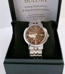 Đồng Hồ Bulova Aerojet Automatic 96B375 – Mặt Số Chocolate Thanh Lịch, Open Heart Đầy Cuốn Hút