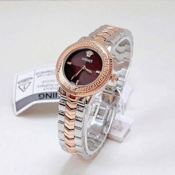 Đồng Hồ Nữ Versace V-Icon Quartz Brown Dial VEUCA0624 – Vẻ Đẹp Sang Trọng Chuẩn Swiss Made