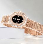 Đồng Hồ Nữ Carnival 8237L-VH-D – Mặt Đen Sang Trọng, Máy Quartz Thụy Sĩ, Dây Mesh Cao Cấp