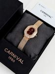 Đồng Hồ Nữ Carnival 8237L-VH-N – Mặt Nâu Cafe Sang Trọng, Máy Quartz Thụy Sĩ, Dây Mesh Cao Cấp