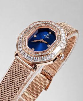 Đồng Hồ Nữ Carnival 8237L-VH-X – Mặt Xanh Sang Trọng, Máy Quartz Thụy Sĩ, Dây Mesh Cao Cấp