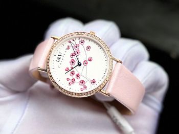 Đồng Hồ Nữ I&W Carnival 3002L3 – Vẻ Đẹp Hoa Anh Đào Thanh Lịch, Máy Quartz Thụy Sĩ, Kính Sapphire