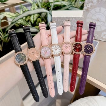 Đồng Hồ Nữ I&W Carnival 55896L Quartz – Mặt Khảm Trai, Cọc Số Đính Đá, Sapphire, Thiết Kế Nữ Tính Sang Trọng