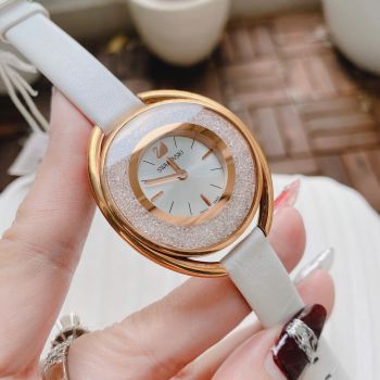 Đồng Hồ Nữ Swarovski Crystalline Oval Watch 5230946 Màu Trắng - Vẻ Đẹp Trang Sức Thụy Sĩ Sang Trọng Và Tinh Tế