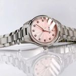 Đồng Hồ Bulova 96P249 Nữ Size 28mm Mặt Xanh Hồng Kim Cương