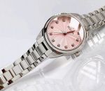 Đồng Hồ Bulova 96P249 Nữ Size 28mm Mặt Xanh Hồng Kim Cương