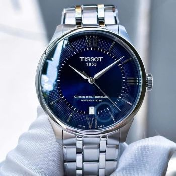 Đồng Hồ Tissot Chemin des Tourelles Powermatic 80 T139.807.11.048.00 – Mặt Xanh 39mm, Kính Sapphire