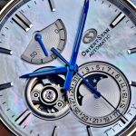 Đồng Hồ Orient Star Moonphase RK-AY0005A (RE-AY0005A00B) – Mặt Khảm Trai, Kim Nung Xanh, Máy F7M6