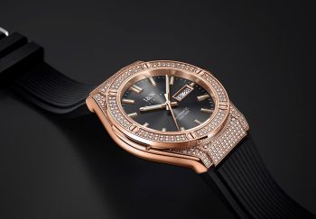 Đồng Hồ I&W Carnival 55851G3 Automatic – Sapphire, PVD Rose Gold, Full Đá Sang Trọng