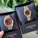 15+ Mẫu Đồng Hồ Carnival 8131G 40mm Automatic Japan – Bezel Khía, Đính Đá Swarovski, Đa Dạng Màu Sắc