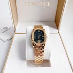 Đồng hồ Versace Couture demi gold mặt xanh – Thiết kế sang trọng chuẩn Swiss Made, bản hiếm đáng sở hữu