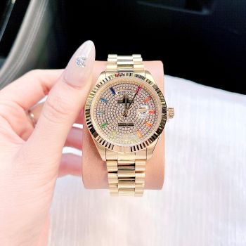 Đồng Hồ Franklin FL5222 Full Pha Lê Demi Silver – Thiết Kế Sang Trọng Tựa Hublot Pave Đẳng Cấp Luxury