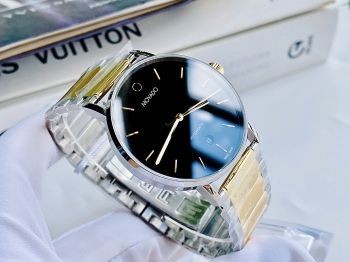 Đồng hồ cặp đôi Movado Museum Classic Automatic – Biểu tượng sang chảnh bậc nhất của Movado 0607689 & 0607697 Automatic Museum Classic Black Dial Demi Gold Stainless Steel For Couple