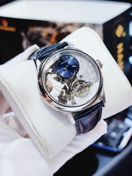 Đồng hồ Hanboro HBR5002 Automatic 2026 – Tuyệt tác lộ cơ 3D ngựa nổi, set box đầy đủ dây thiết kế cao cấp