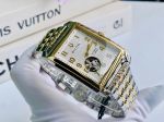 Đồng Hồ Bulova Open Heart Automatic 98A308 Demi Gold – Thiết Kế Vuông Lộ Tim Đậm Chất Cơ Khí Mỹ