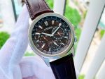 Đồng Hồ Nam Citizen Eco-Drive CBU2020-29X Màu Nâu - Năng lượng ánh sáng, đa chức năng World Time, thiết kế mạnh mẽ 44mm