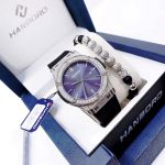 Đồng Hồ Hanboro 2025 Mặt Navy Đính Đá – Siêu Phẩm Sang Trọng Lấy Cảm Hứng Từ Hublot