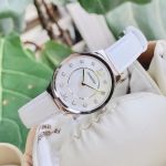 Đồng Hồ Nữ Swarovski Dreamy Watch Leather Strap, White, Stainless Steel 5199946 Màu Trắng