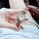 Đồng Hồ Anne Klein Gold-Tone And Honey Leather Strap Ladies Watch AK/2246CRHY Màu Trắng Vàng