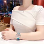 Đồng hồ nữ Guess Trendy Silver Watch 2025 – Thiết kế tinh tế, trái tim hoa đầy nữ tính