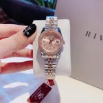 Đồng Hồ AMICA for woman Thiết kế kinh điển Rolex, Quai kim loại demi Kính sapphire nhiều màu