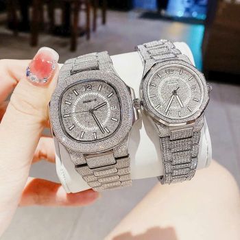 Cặp đồng hồ Huboler Hanboro 812, 8025 nam nữ phiên bản 2025 – Kiệt tác thiết kế tựa Patek Philippe, chuẩn sang chảnh cho các cặp đôi
