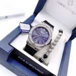 Đồng Hồ Hanboro 2025 Mặt Navy Đính Đá – Siêu Phẩm Sang Trọng Lấy Cảm Hứng Từ Hublot