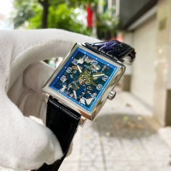 Đồng Hồ Agelocer Codex 3504A1 dáng vuông skeleton
