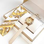 Đồng Hồ Nữ Versace Medusa Frame Barocco Print Watch 36mm VEVF00620 Màu Vàng
