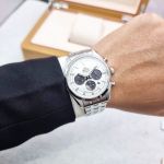 Đồng hồ Orient RA-TX0305S10B – Đồng Hồ Solar Chronograph Thép Trắng Mặt Trắng Sang Trọng và Thể Thao 2025