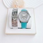 Đồng hồ nữ Guess Trendy Silver Watch 2025 – Thiết kế tinh tế, trái tim hoa đầy nữ tính