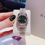 Đồng Hồ AMICA for woman Thiết kế kinh điển Rolex, Quai kim loại demi Kính sapphire nhiều màu