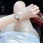 Đồng Hồ Anne Klein Gold-Tone And Honey Leather Strap Ladies Watch AK/2246CRHY Màu Trắng Vàng