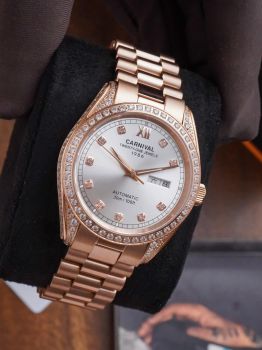 Đồng Hồ Carnival 8907G Đính đá biểu tượng của sự sang trọng và đẳng cấp  8907G-VH-T