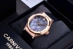 Đồng hồ Carnival 8168G-VH-DCS-DK Automatic – Sang trọng và đẳng cấp với mặt khảm trai viền Gold Rose