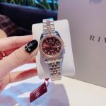 Đồng Hồ AMICA for woman Thiết kế kinh điển Rolex, Quai kim loại demi Kính sapphire nhiều màu