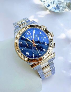 Đồng Hồ Nam Salvatore Ferragamo 1898 SFDK00418 Chronograph Màu Xanh Vàng