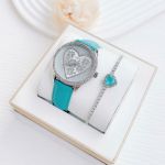 Đồng hồ nữ Guess Trendy Silver Watch 2025 – Thiết kế tinh tế, trái tim hoa đầy nữ tính
