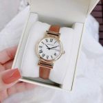 Đồng Hồ Anne Klein Gold-Tone And Honey Leather Strap Ladies Watch AK/2246CRHY Màu Trắng Vàng