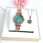 Đồng Hồ Anne Klein Green Dial Ladies Watch AK/2158GNRG